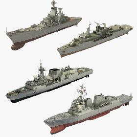 3D 4 Warships